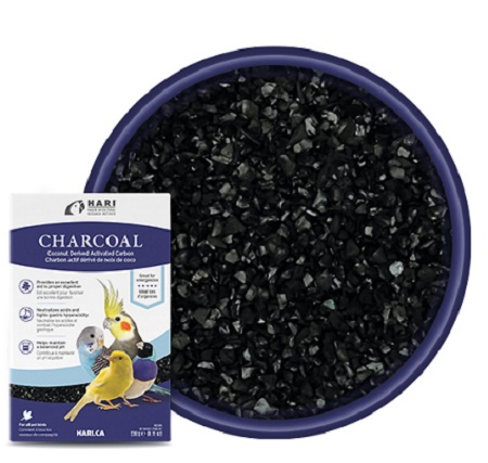 Charcoal - Hagen - Coconut Derived Activated Carbon for birds - Natural Antacid Detoxify - Avian Medication - Bird Supplies
