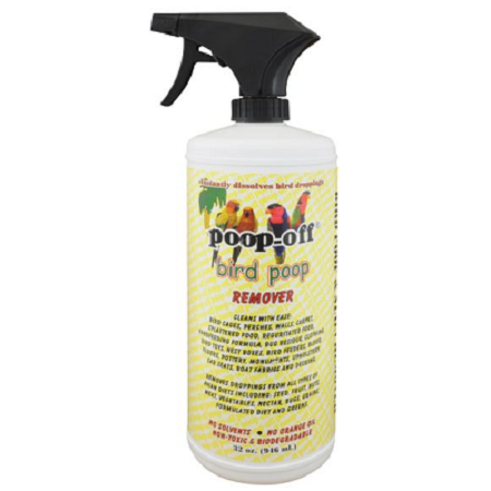 Poop Off Spray 32oz - Life's Great Products Enzymatic cleaner - Softens poo for easier removal - Bird Cage Cleaning and Disinfecting 